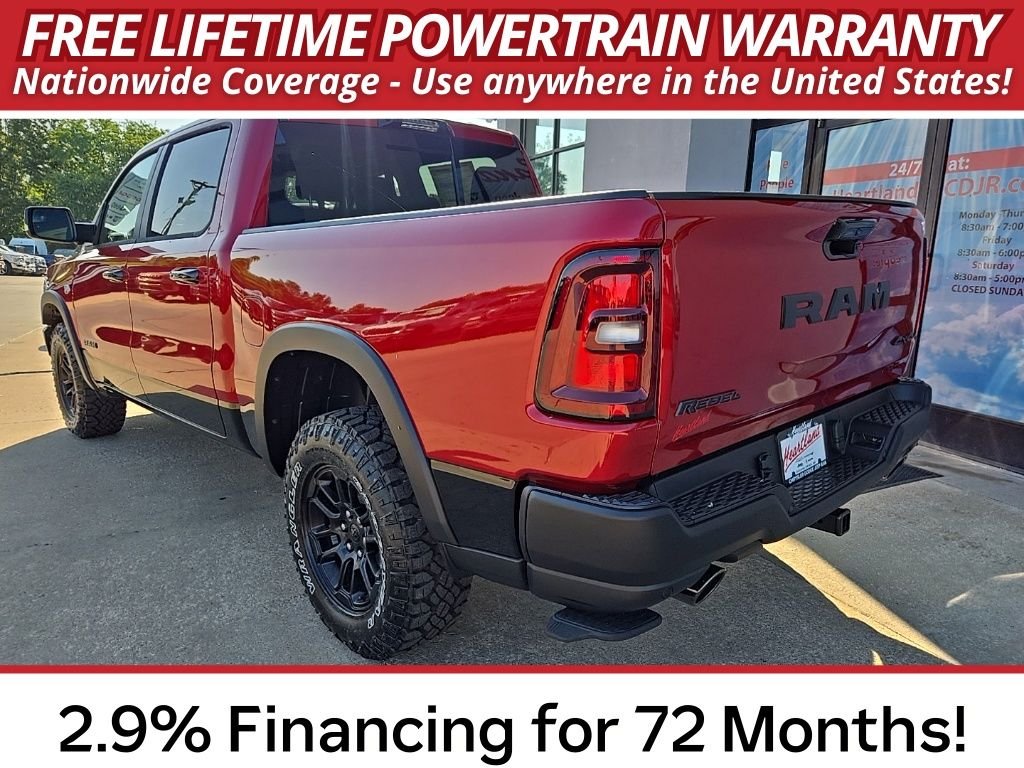 New 2026 Molten Red Pearl-Coat Exterior Paint RAM Rebel image 7