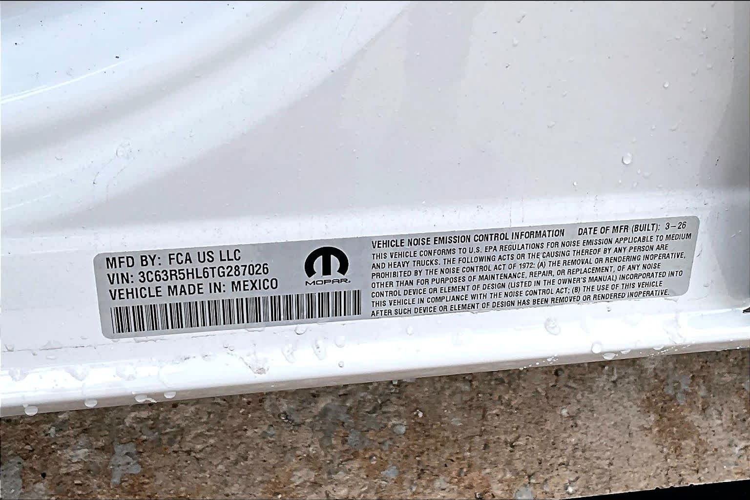 New 2026 Bright White Clearcoat RAM Black Express image 21