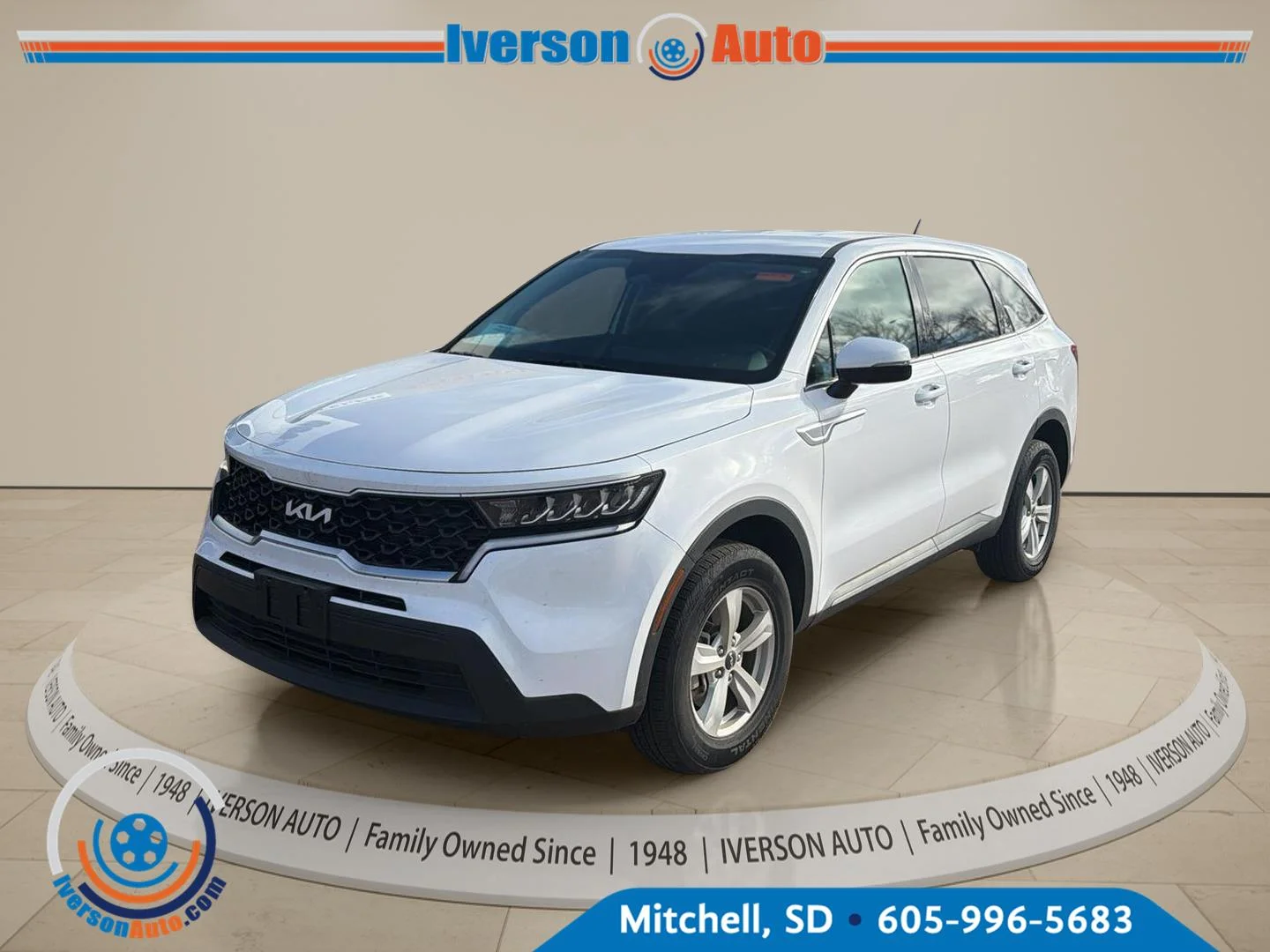 Used 2023 Glacial White Pearl KIA LX AWD image 2