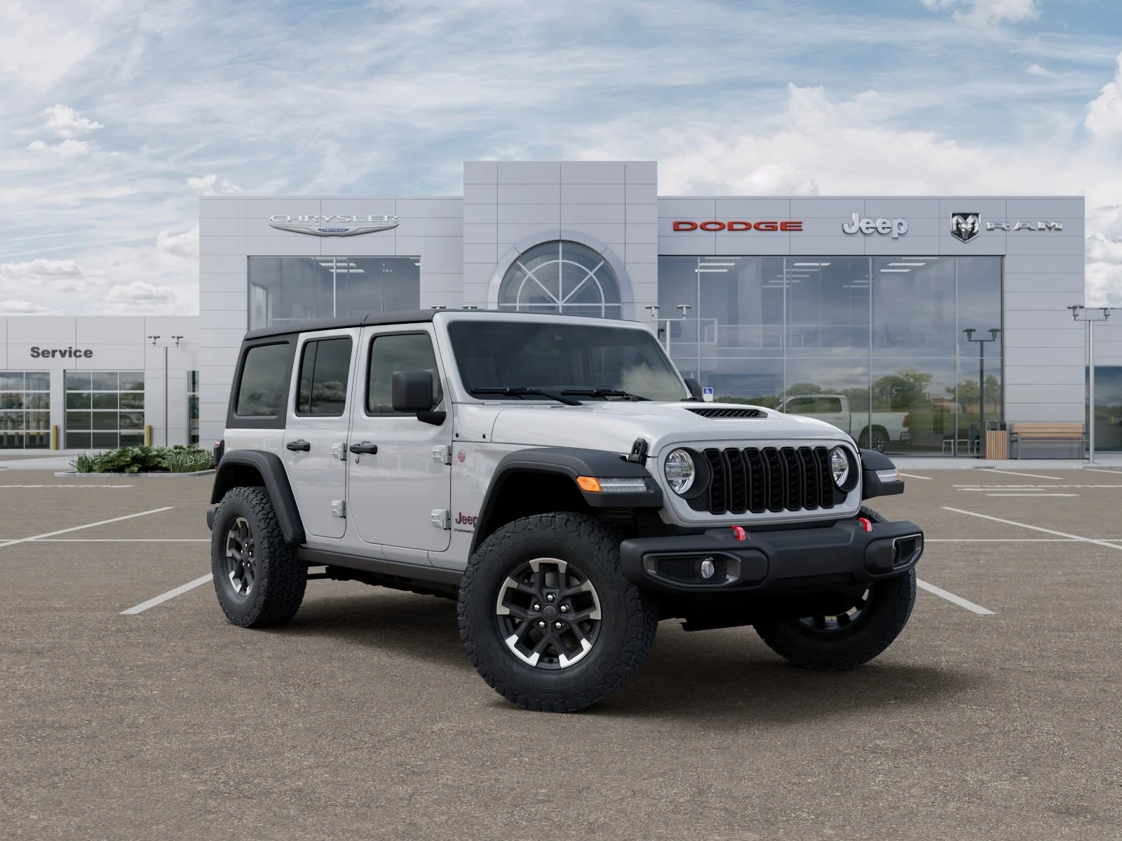 New 2026 Bright White Clear-Coat Exterior Paint Jeep Rubicon image 6