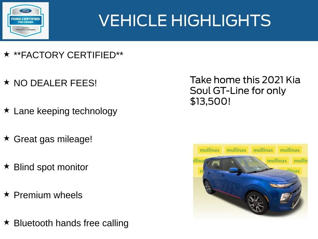 Certified Used 2021 Blue Kia GT-Line image 12