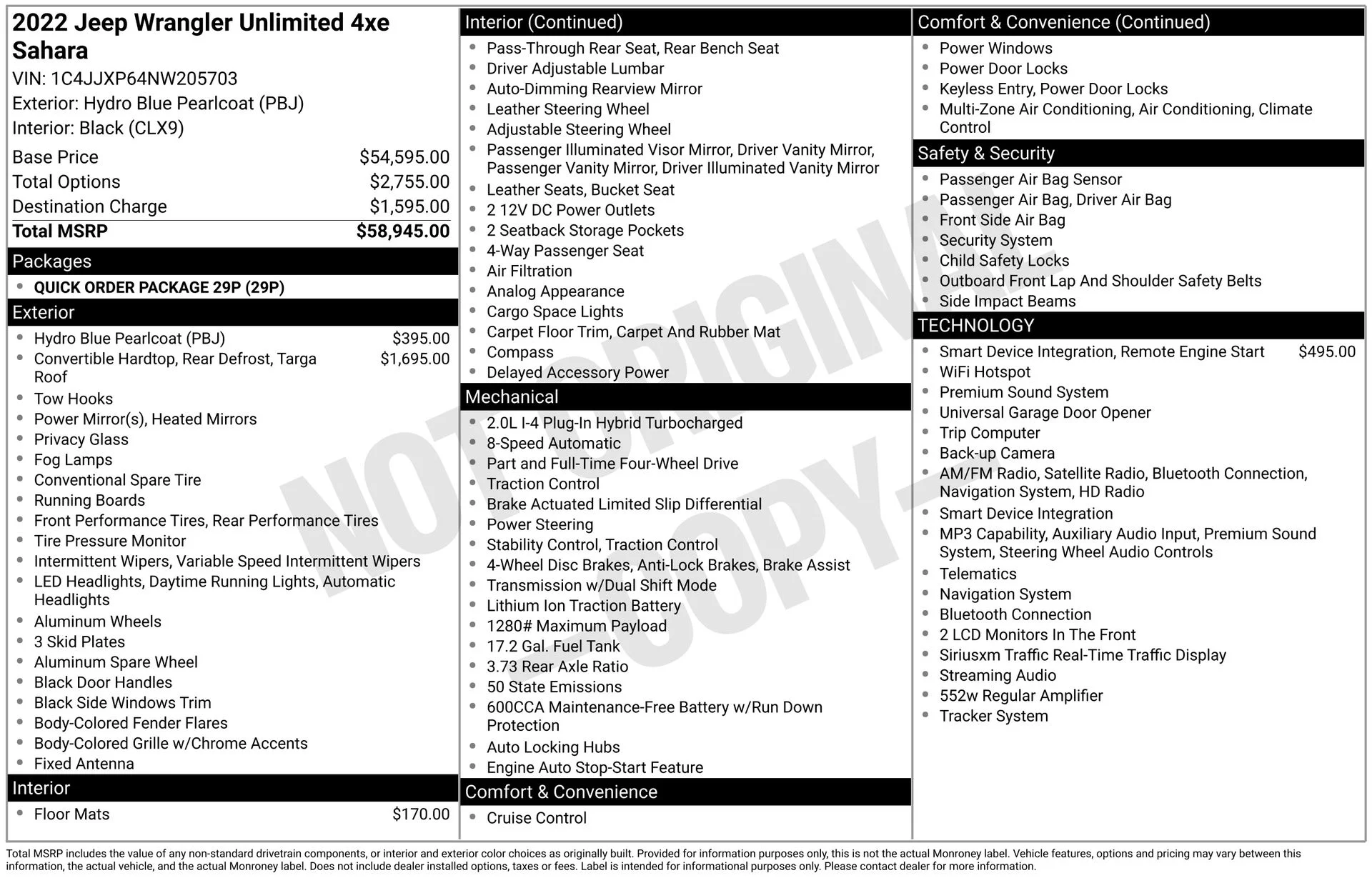 Used 2022 Blue Jeep Unlimited Sahara 4xe image 44