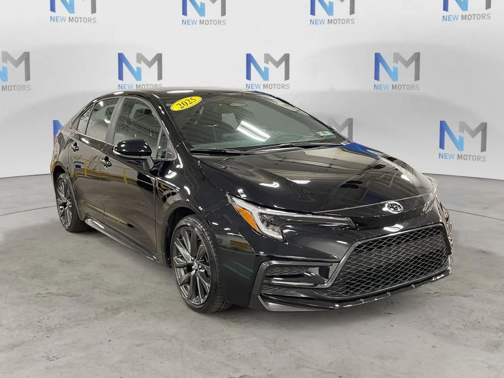 Used 2025 Midnight Black Metallic Toyota SE image 7