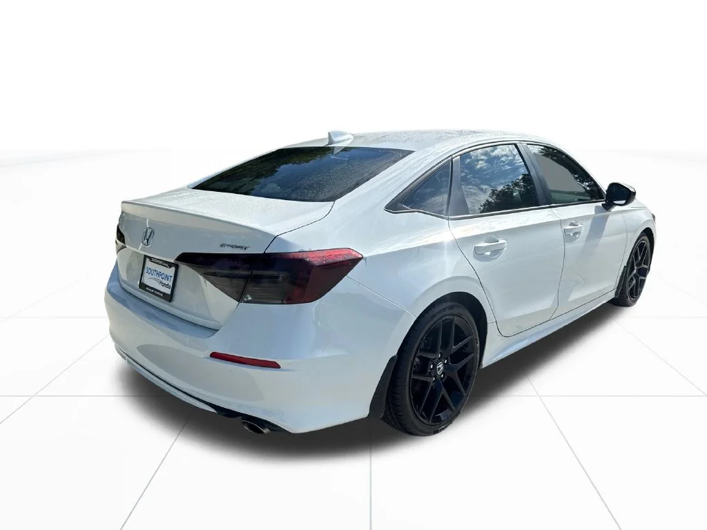 Certified Used 2025 Platinum White Pearl Honda 4D SPORT image 9