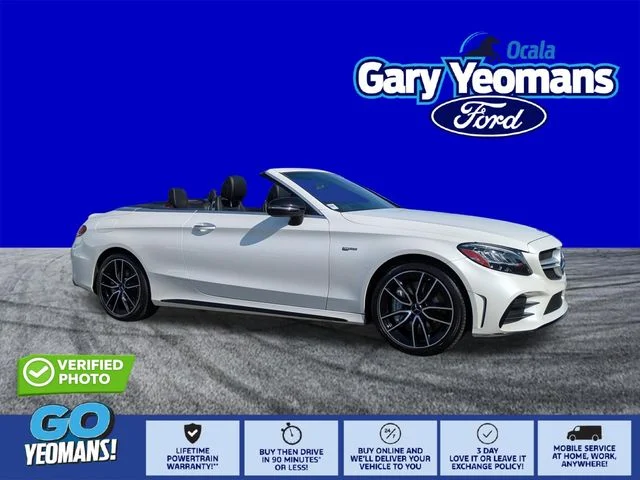 Used 2021 Diamond White Mercedes-Benz C 43 AMG® image 1