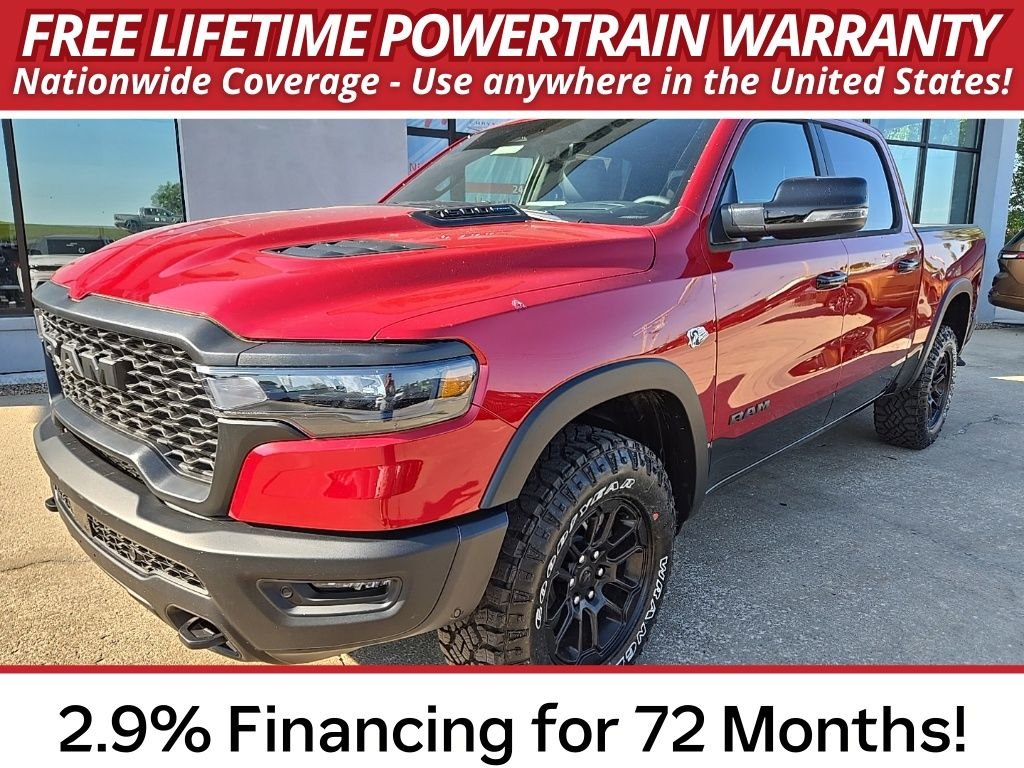 New 2026 Molten Red Pearl-Coat Exterior Paint RAM Rebel image 2