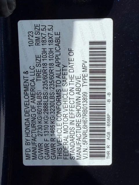 Used 2024 Blue Honda EX-L image 33