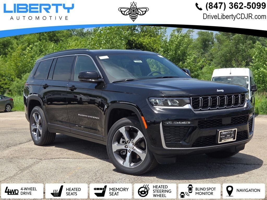 New 2026 Diamond Black Crystal Pearlcoat Jeep Limited image 1