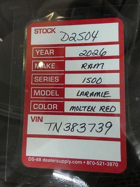 New 2026 Molten Red Pearl-Coat Exterior Paint RAM LARAMIE image 31