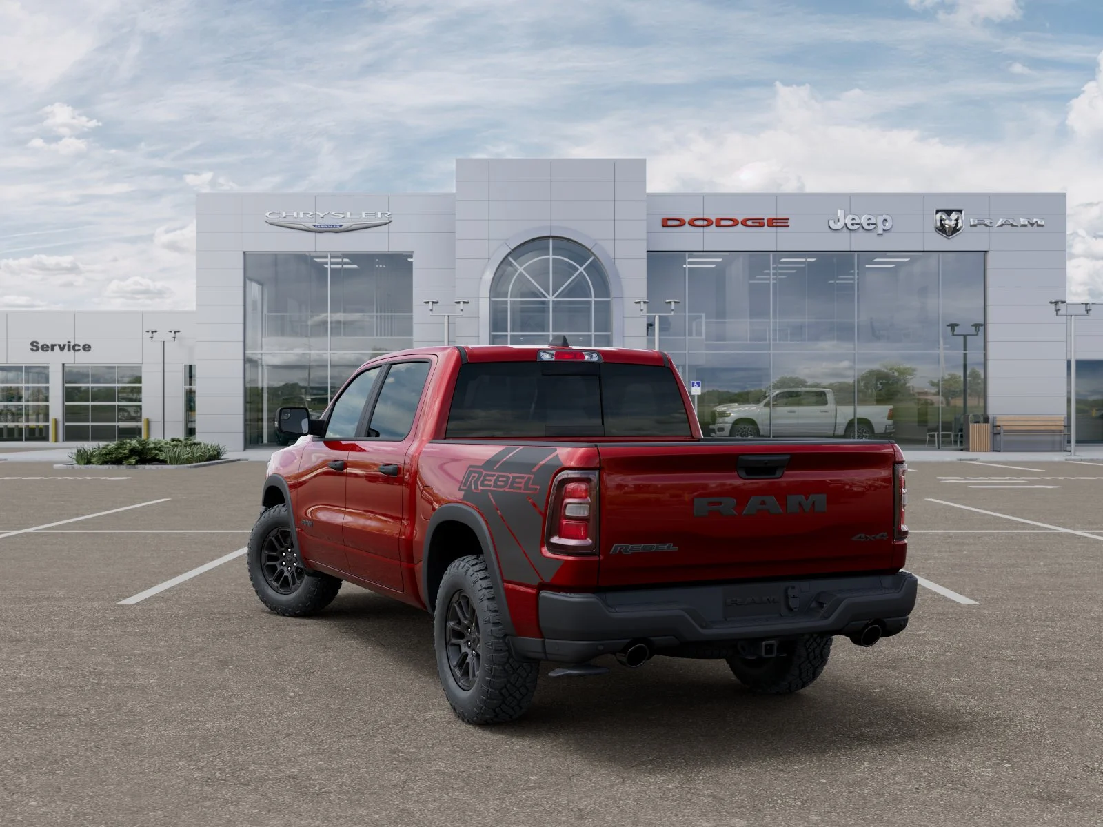 New 2026 Molten Red Pearl-Coat Exterior Paint RAM Rebel image 33