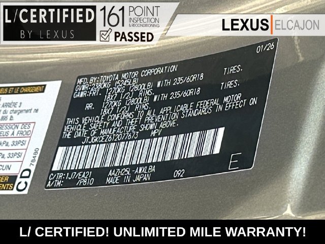 Certified Used 2026 Silver Lexus 350h Premium image 37