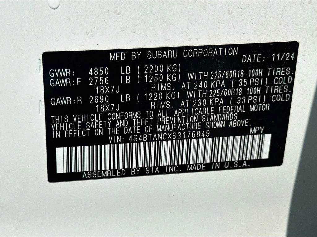 Certified Used 2025 White Subaru Limited image 45