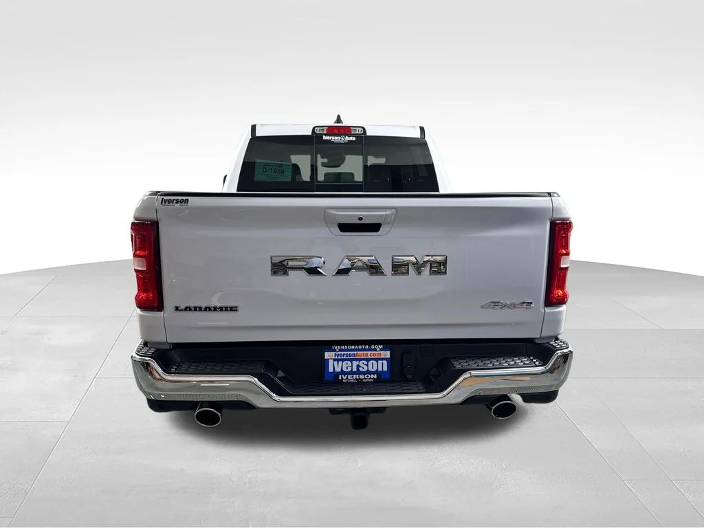 New 2026 Bright White Clear-Coat Exterior Paint RAM Laramie image 4