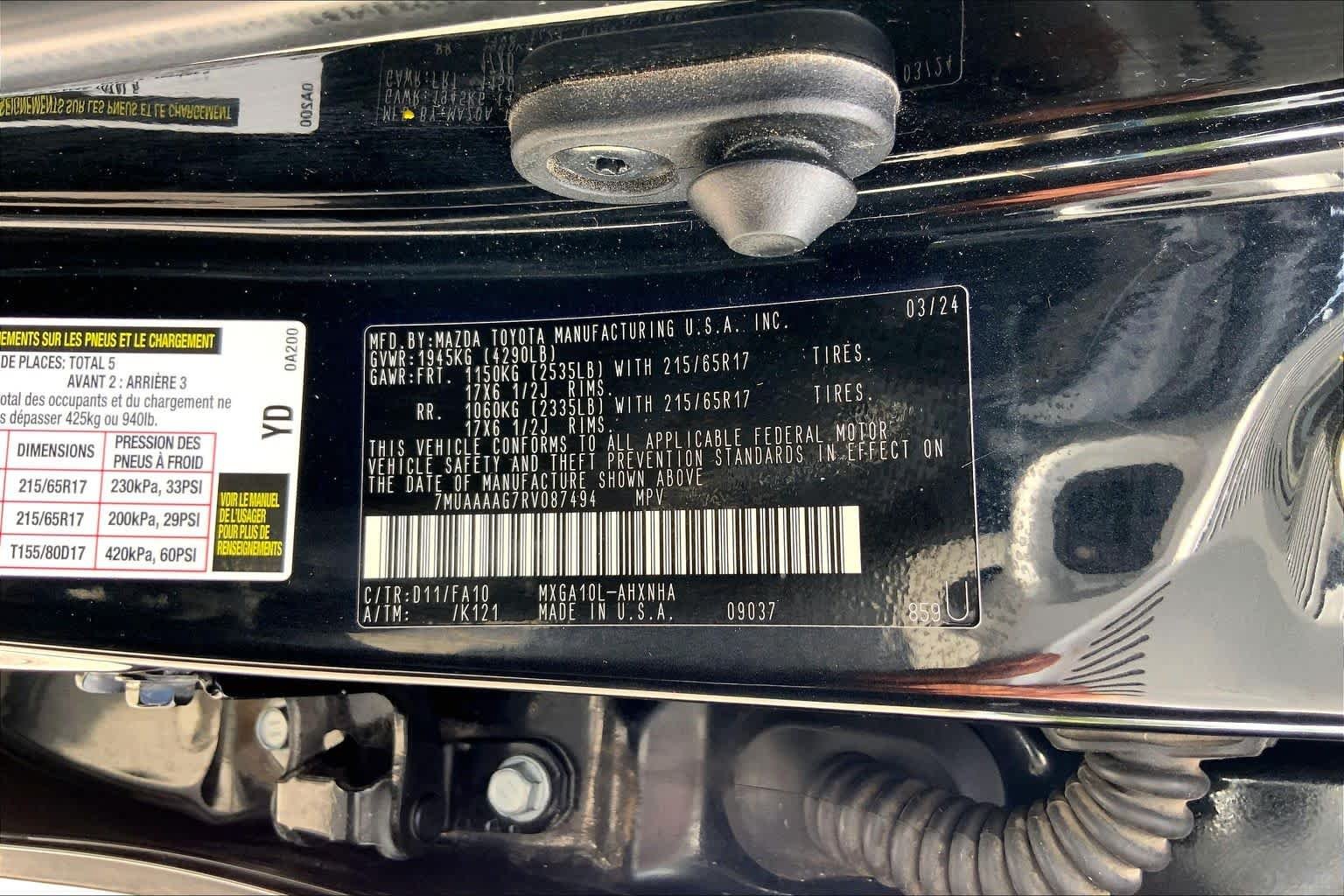 Used 2024 Jet Black Toyota L image 36