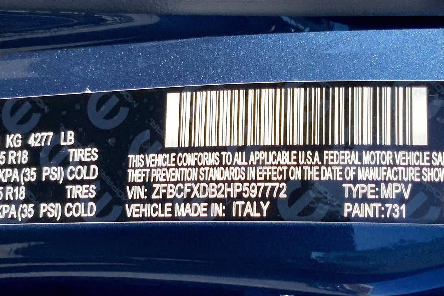 Used 2017 Blue Sky Metallic FIAT Lounge image 36