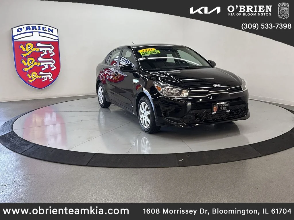 Used 2021 Aurora Black Kia LX image 1