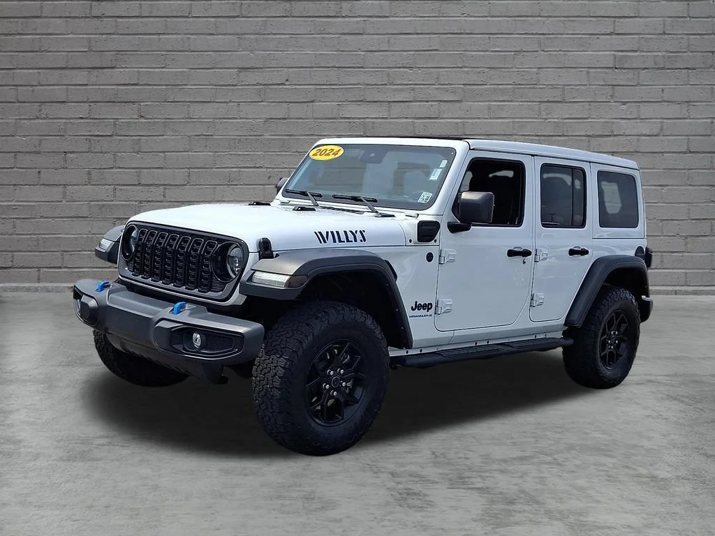 Used 2024 Bright White Clearcoat Jeep Willys image 6