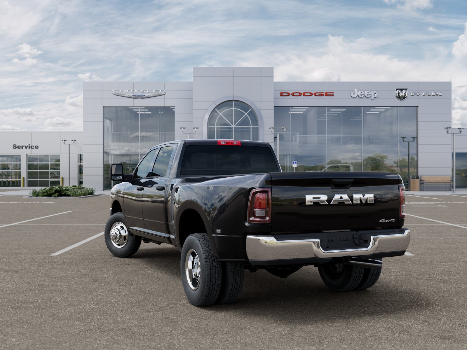 New 2026 Diamond Black Crystal Pearl-Coat Exterior Paint RAM Tradesman image 29