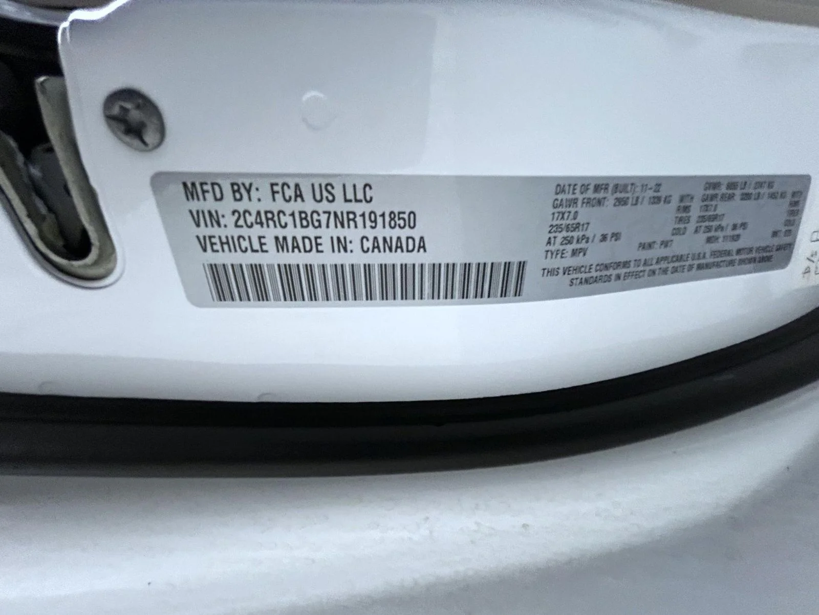 Used 2022 White Chrysler Touring L image 24
