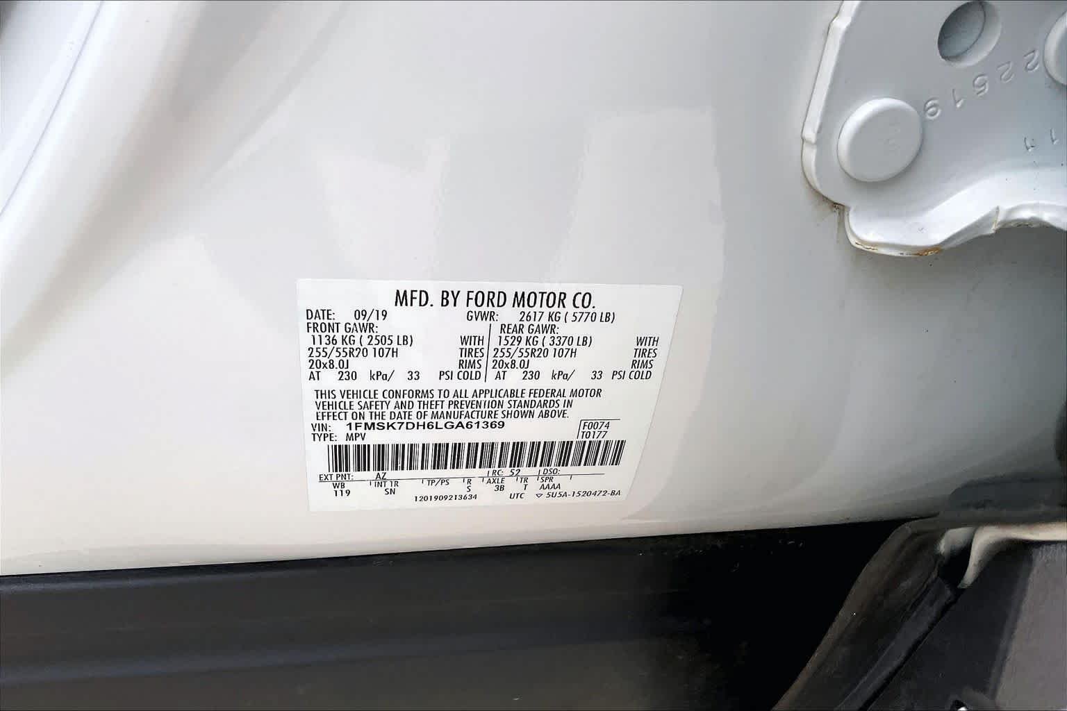 Used 2020 Star White Metallic Tri-Coat Ford XLT image 35