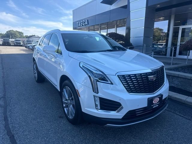 Used 2023 CRYSTAL WHITE TRICOAT Cadillac AWD Premium Luxury image 1