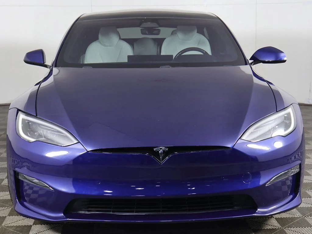 Used 2023 Blue Tesla Plaid image 14