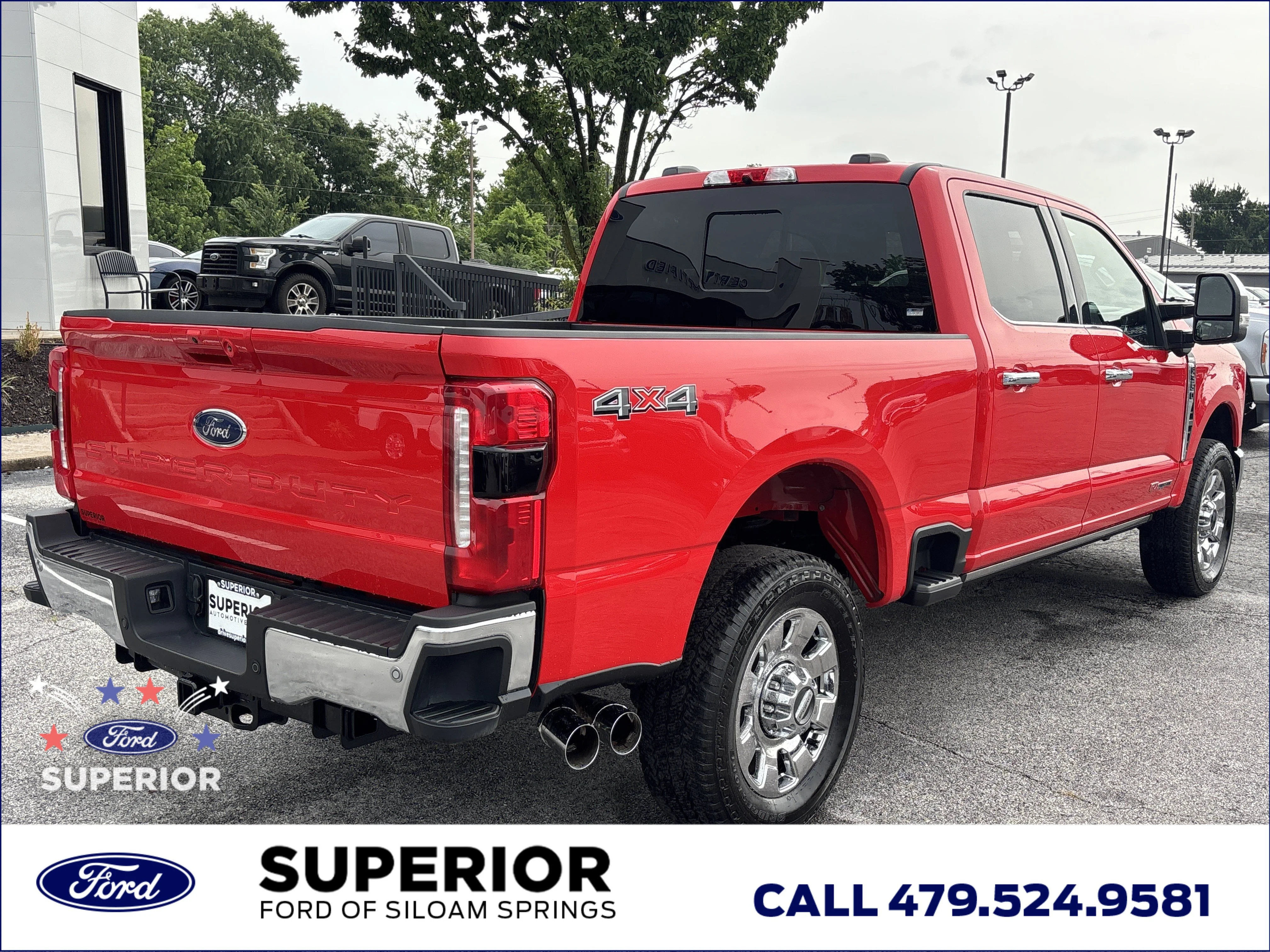 Used 2025 Race Red Ford Lariat 4WD image 3