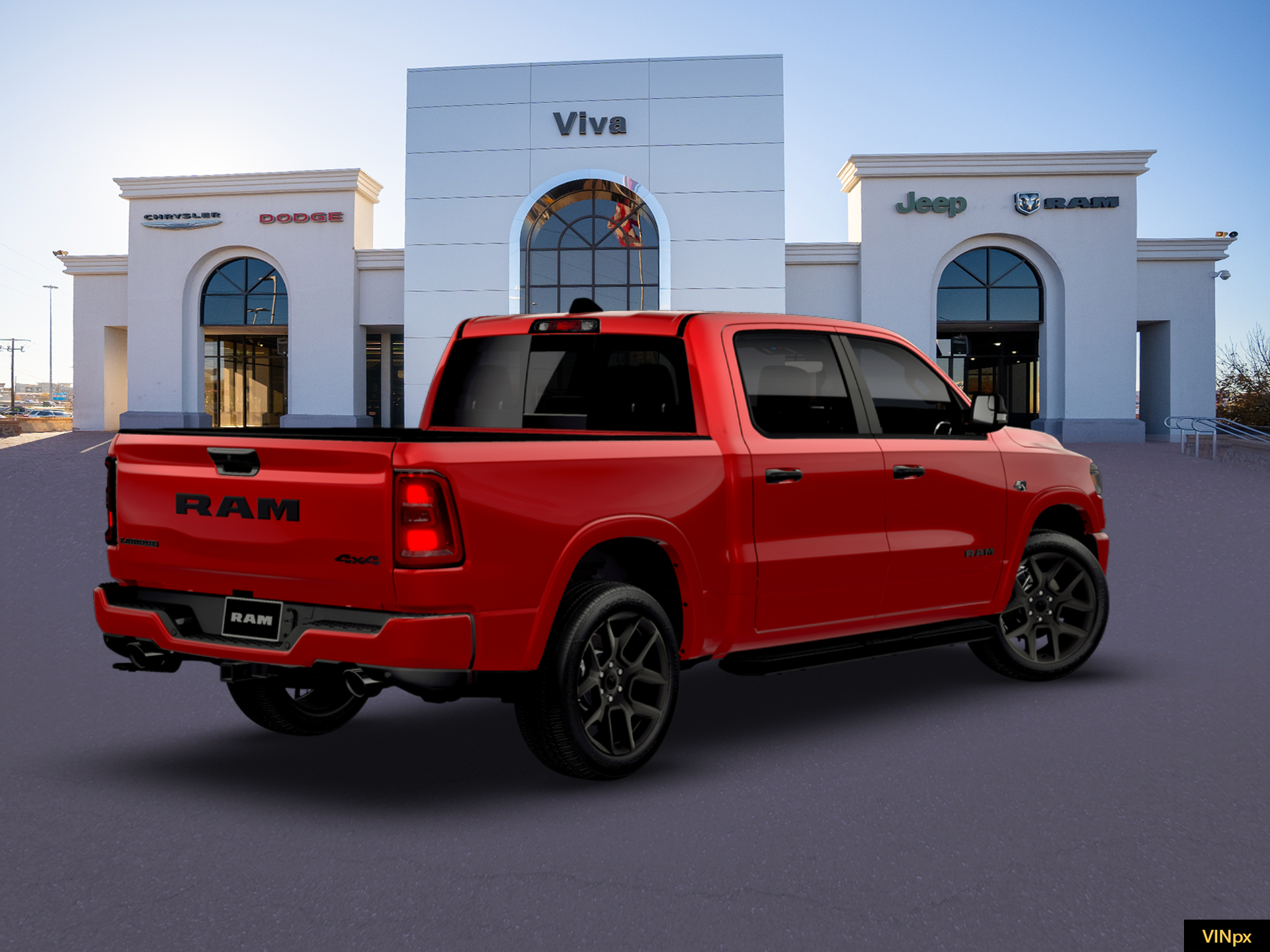 New 2026 Molten Red Pearl-Coat Exterior Paint RAM LARAMIE image 19
