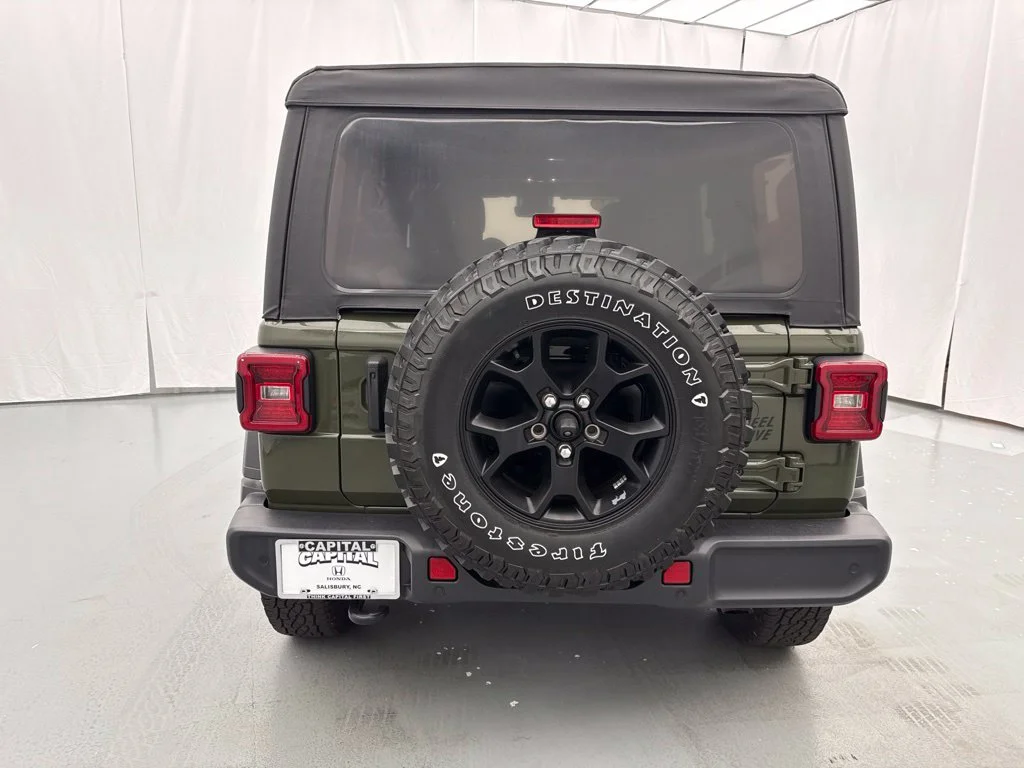 Used 2022 Green Clearcoat Jeep Unlimited Willys image 7