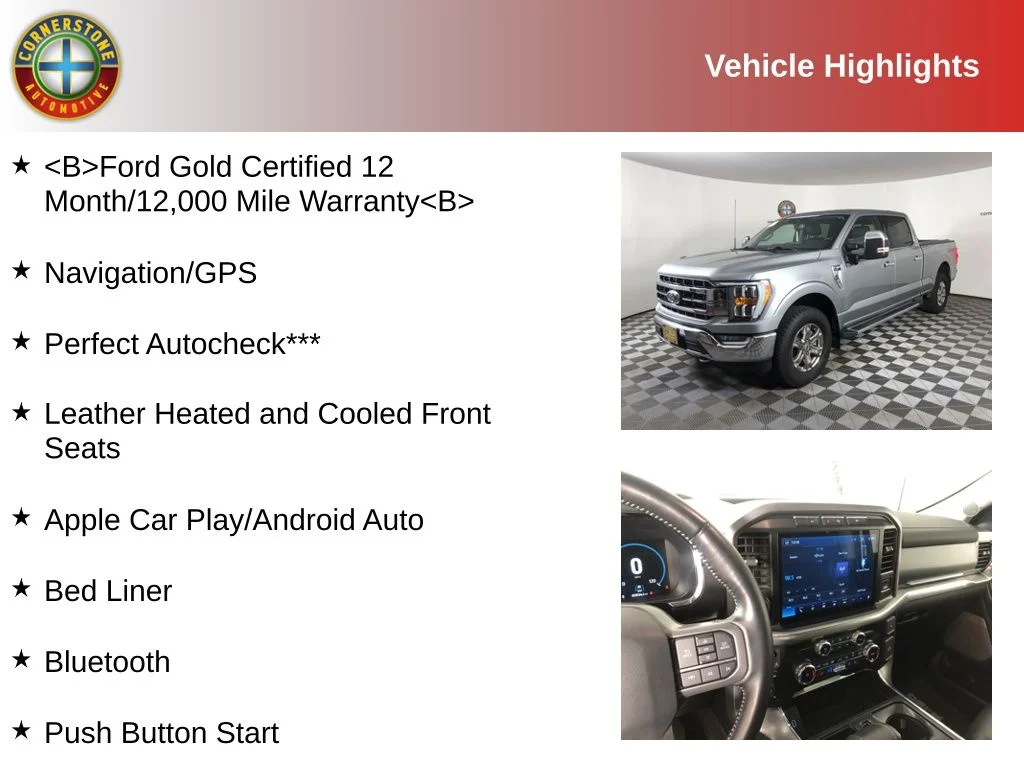 Used 2022 Silver Ford Lariat image 2