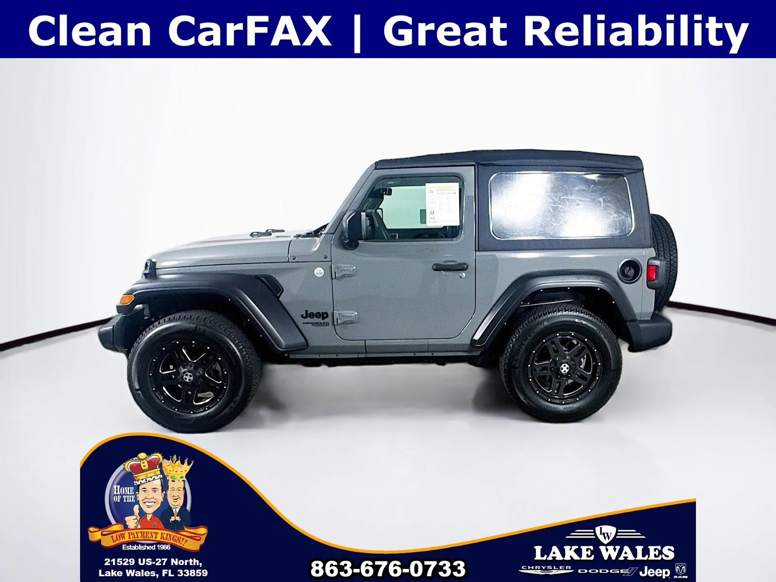 Used 2021 Gray Jeep Sport S image 4