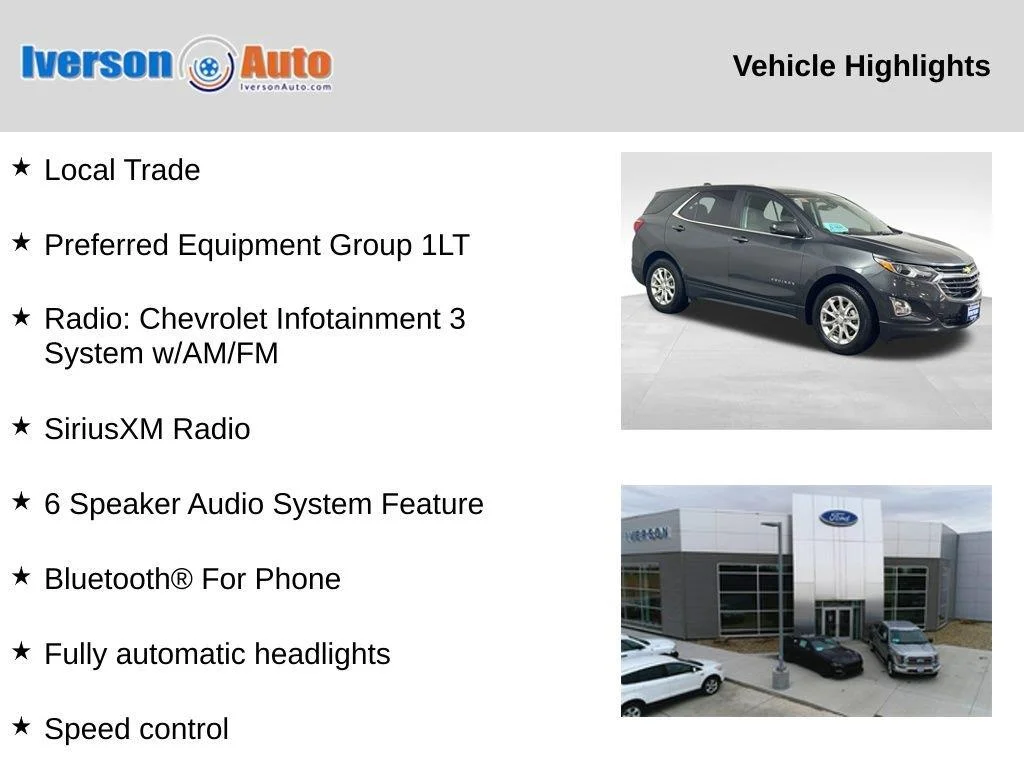 Used 2021 Nightfall Gray Metallic Chevrolet LT image 2