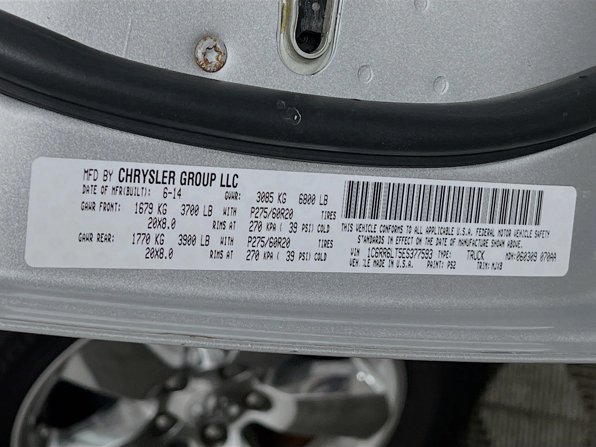 Used 2014 Bright Silver Metallic Clearcoat Ram LONE STAR image 15