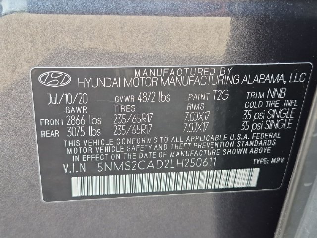 2020 Hyundai Santa Fe SE - Photo 30