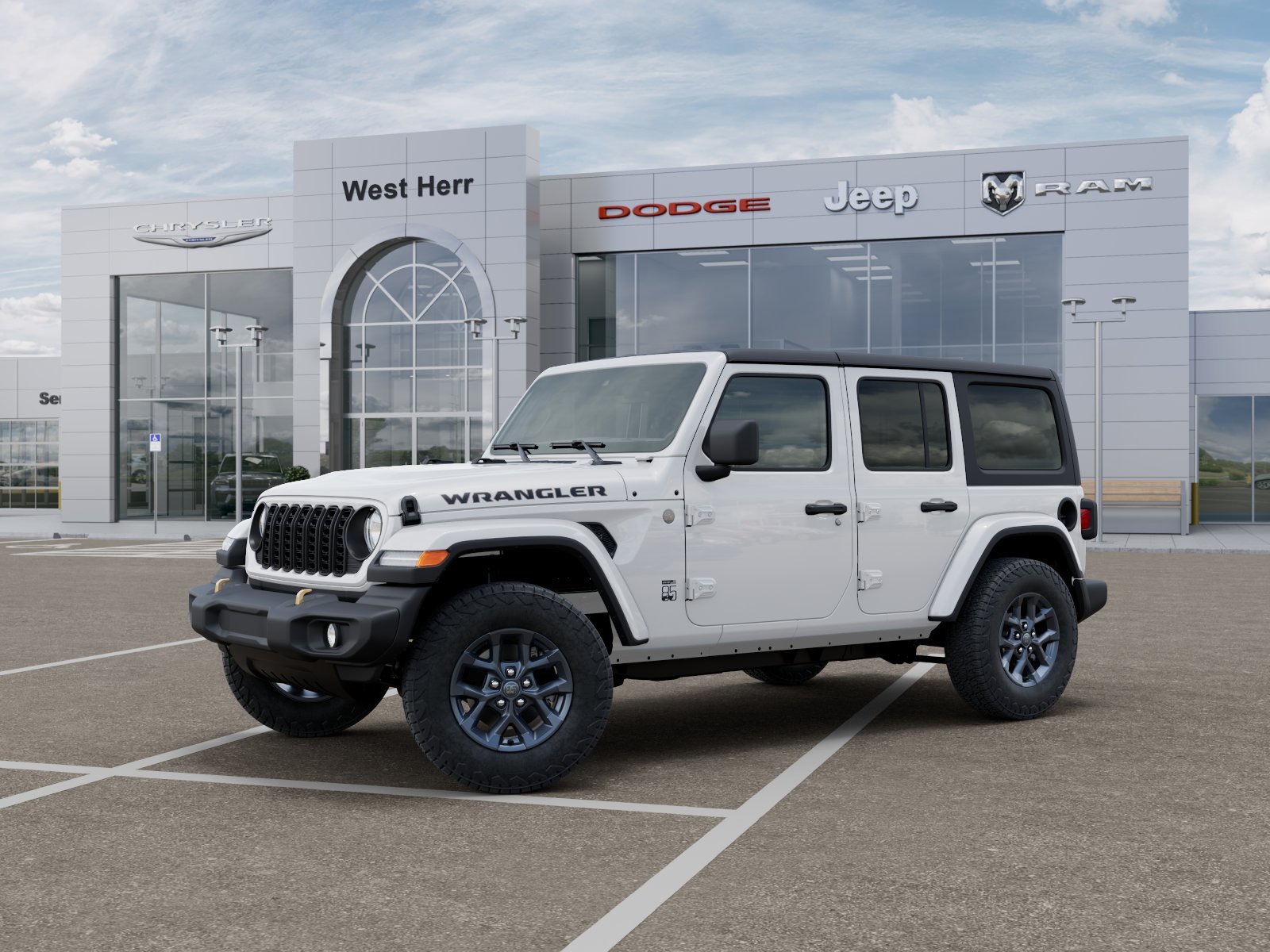 New 2026 Bright White Clear-Coat Exterior Paint Jeep WRANGLER 4-DOOR 85TH ANNIVERSA image 28