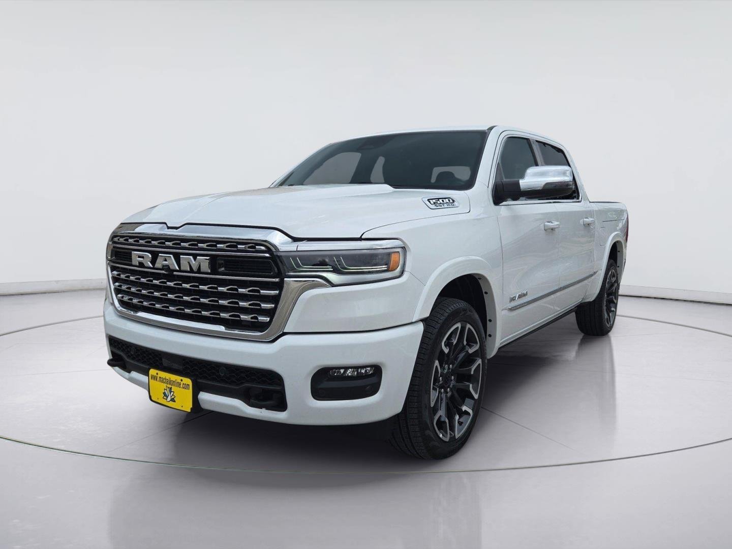 Used 2025 Diamond Black Crystal Pearlcoat Ram Limited image 1