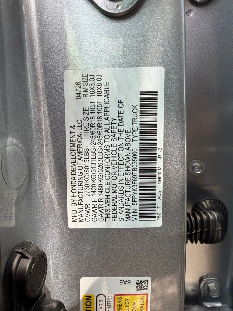 New 2026 Solar Silver Metallic Honda TrailSport image 26