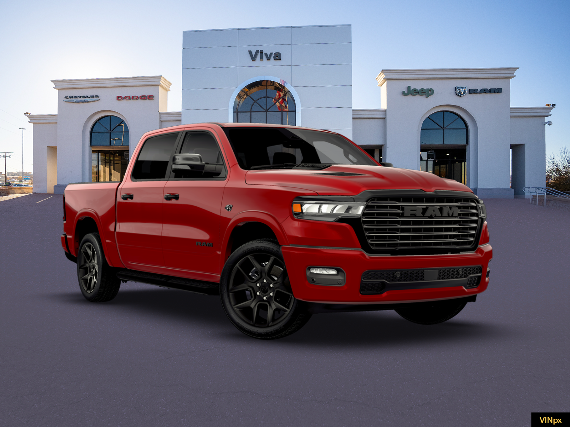 New 2026 Molten Red Pearl-Coat Exterior Paint RAM LARAMIE image 23