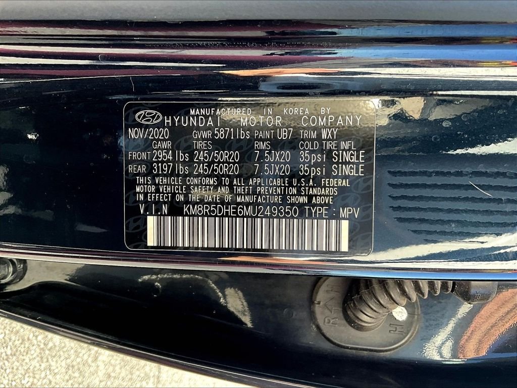 Certified Used 2021 White Hyundai Limited image 23