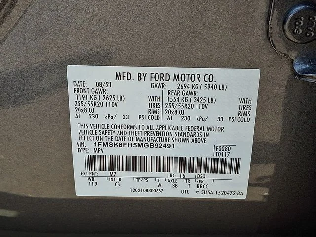 Certified Used 2021 Gray Metallic Ford Limited image 27