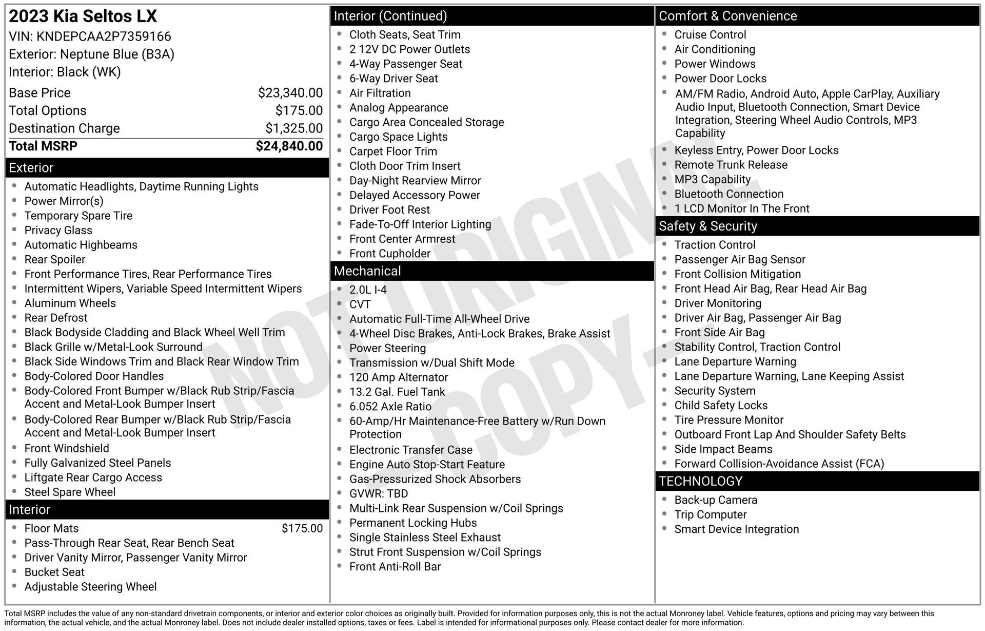 2023 KIA SELTOS - Image 3