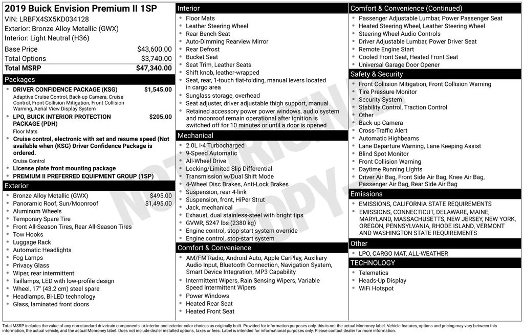 Used 2019 Brown Buick Premium II image 17