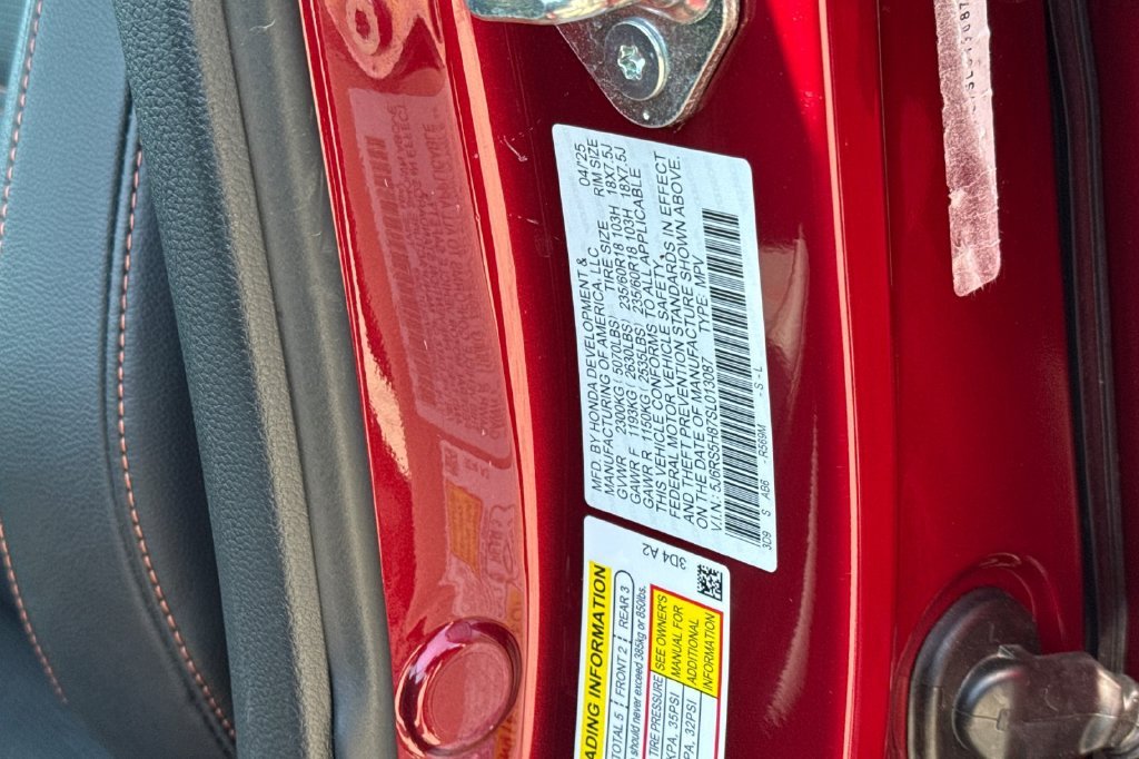 Certified Used 2025 Radiant Red Metallic Honda Sport-L image 36