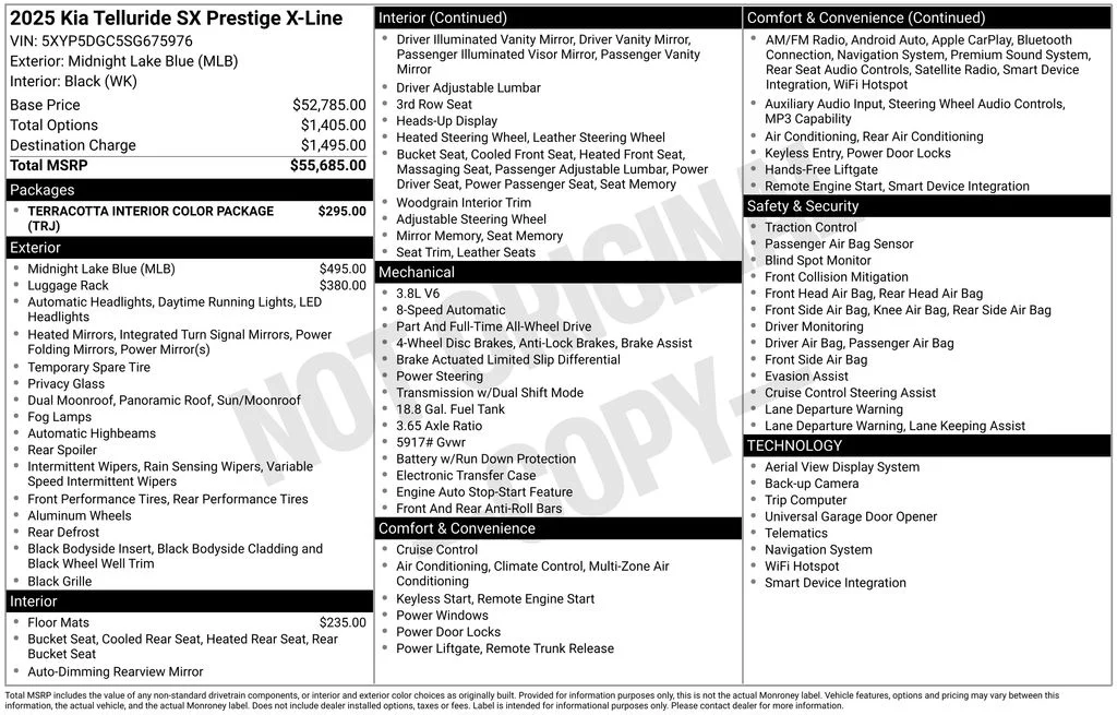 Used 2025 Black Kia SX-Prestige X-Line image 6