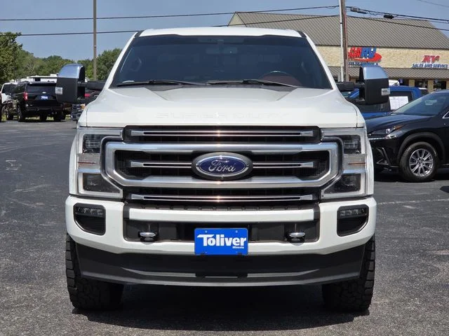 Used 2021 White Metallic Ford Platinum image 3