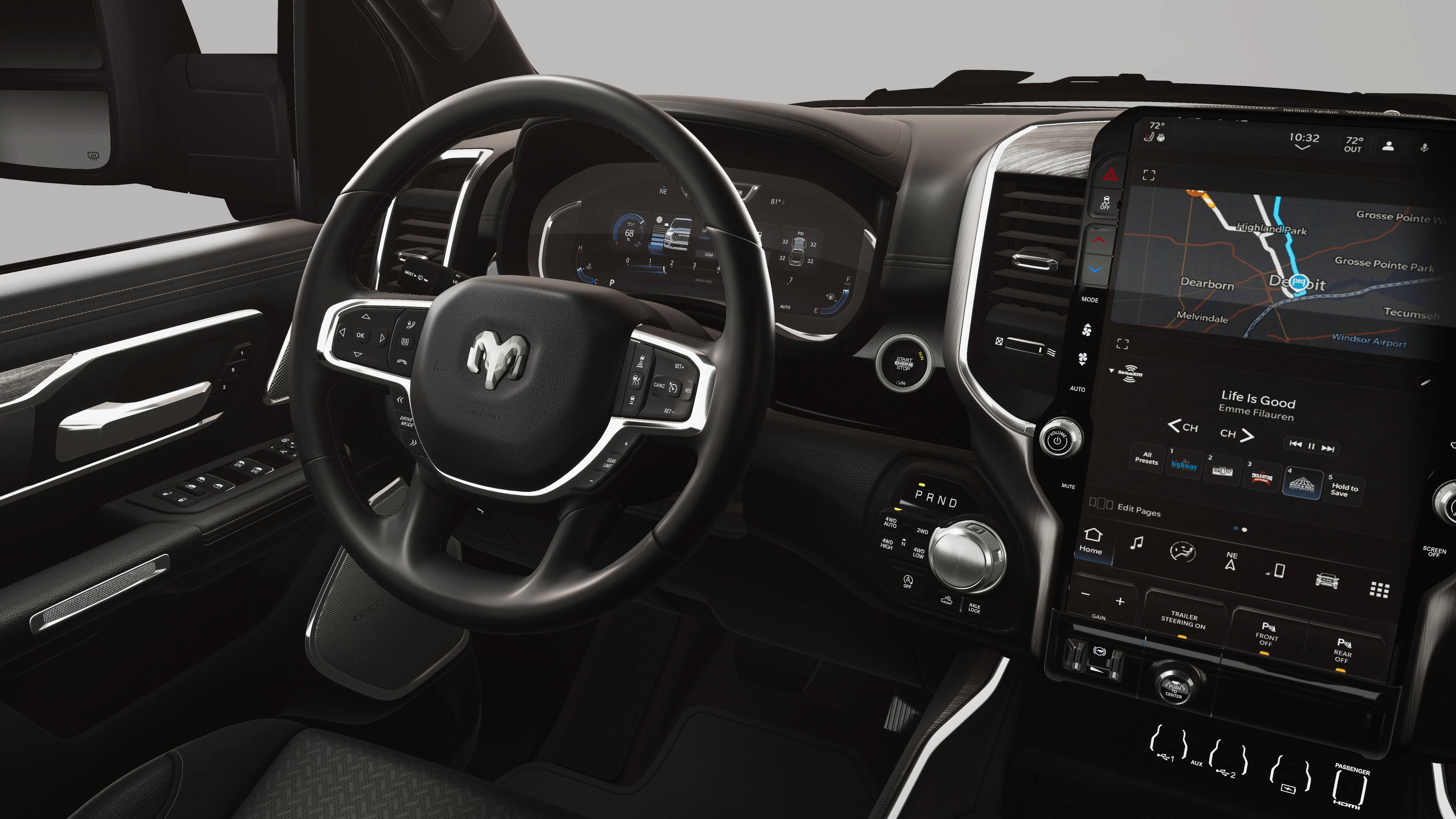 New 2026 Bright White Clear-Coat Exterior Paint RAM Laramie image 21