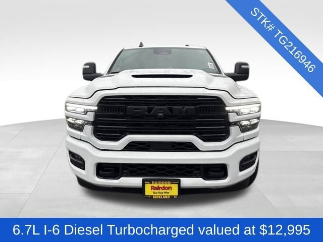 New 2026 Bright White Clear-Coat Exterior Paint RAM Laramie image 3