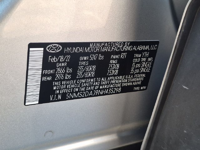 Certified Used 2022 Silver Hyundai SEL image 32