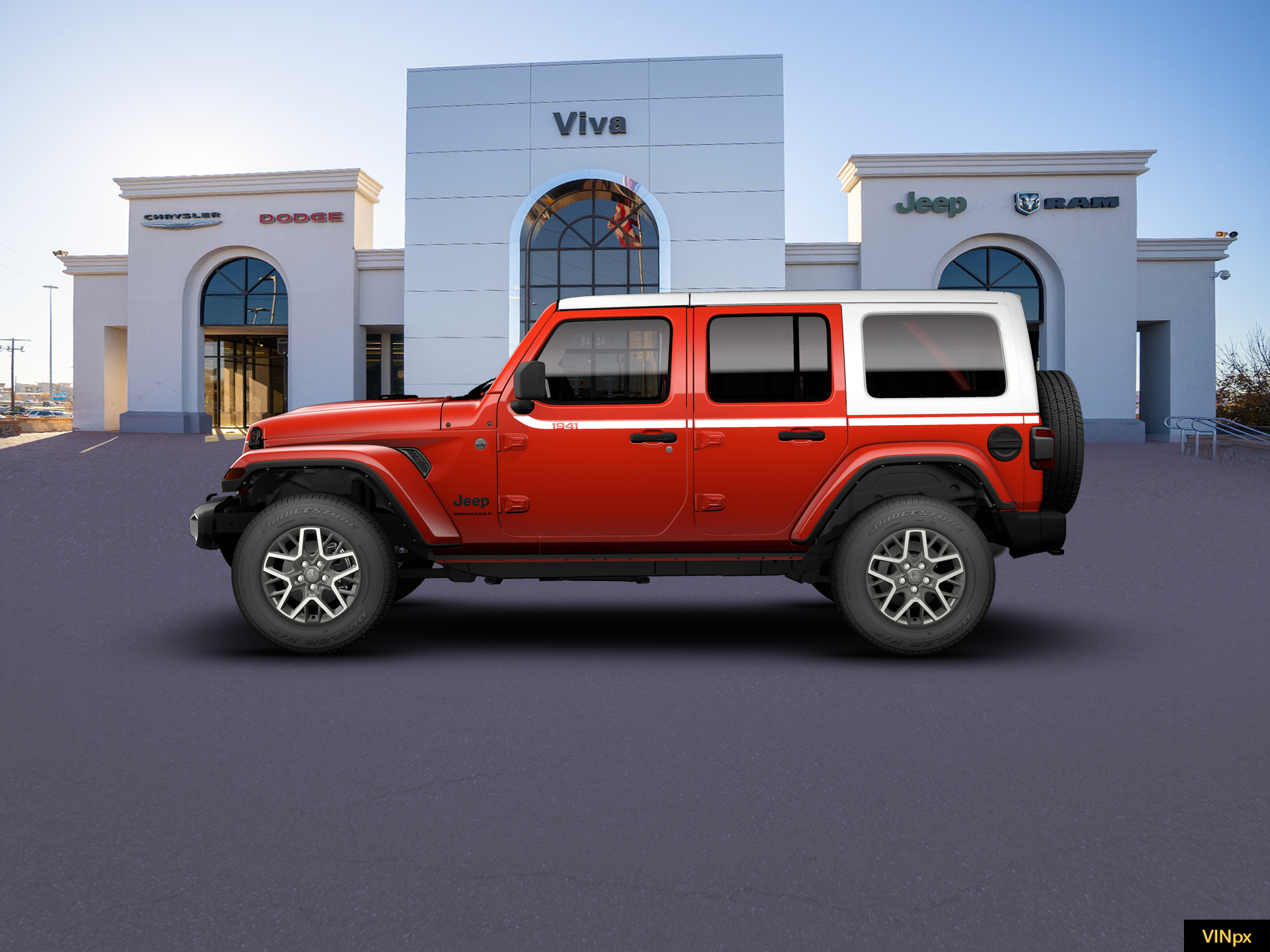New 2026 Firecracker Red Clear-Coat Exterior Paint Jeep Sahara image 15