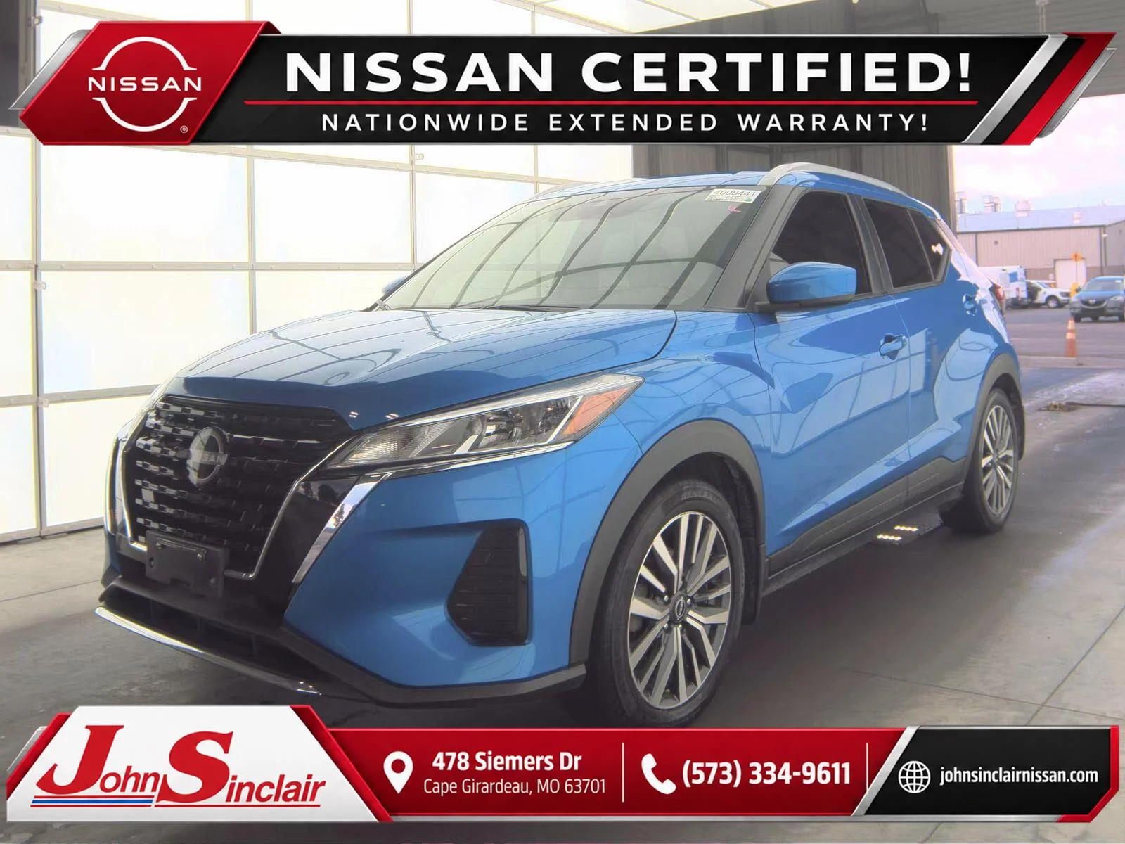 Certified Used 2024 Electric Blue Metallic Nissan SV image 1